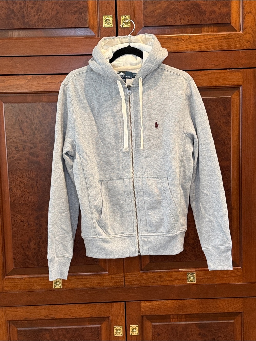 Polo Ralph Lauren men’s small Gray Full-Zip Hooded Sweatshirt NWT